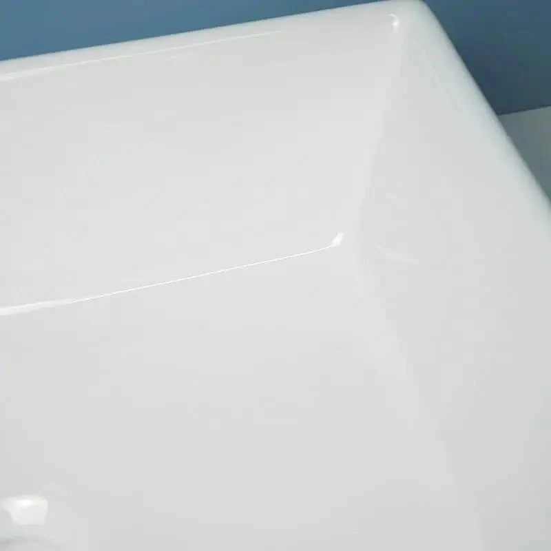Slick Ceramic Vessel Sink With Square Flat Bottom Design Perfect For Modern Bathroom Countertops Delivers A Fresh Vibe And Zero Drama Mounting For Your Daily Wash Setup