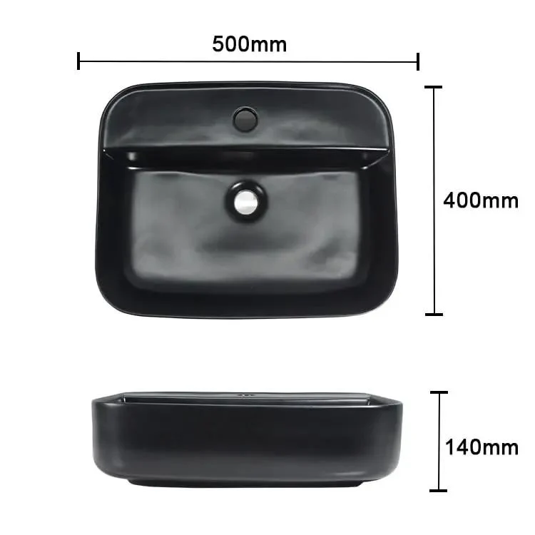 Top Shelf Black Ceramic Vessel Sink For Countertop Bathroom Featuring Smooth Lines And Modern Luxury Appeal That Brings Serious Swag To Hotels And Home Washrooms Without Sacrificing Daily Durability