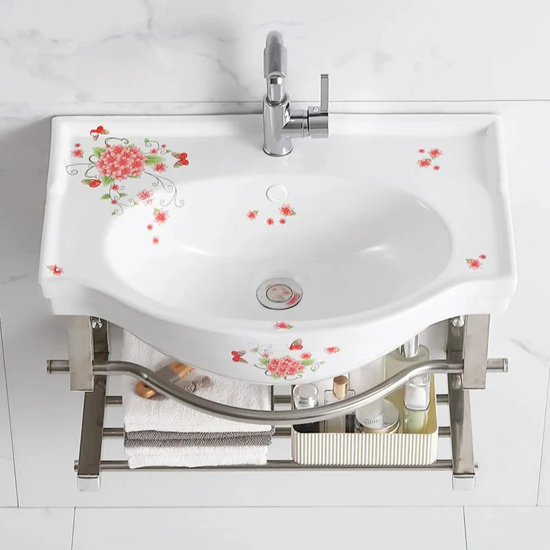 Rock Solid Wall Hung Corner Ceramic Sink Featuring Handy Towel Rack Perfect For Tight Squeeze Half Baths And Guest Washrooms Heavy Duty Porcelain Vessel Basin Easy Peasy Installation