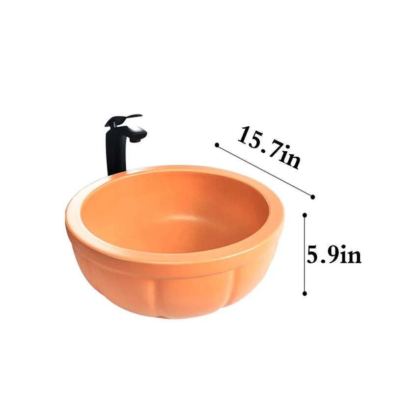 Slick 15.7 Inch Round Ceramic Vessel Sink For Above Counter Bathroom Vanity With Matching Faucet And Drain Plate High Gloss Glaze Finish Dead Simple Setup Pretty Dang Stunning Design
