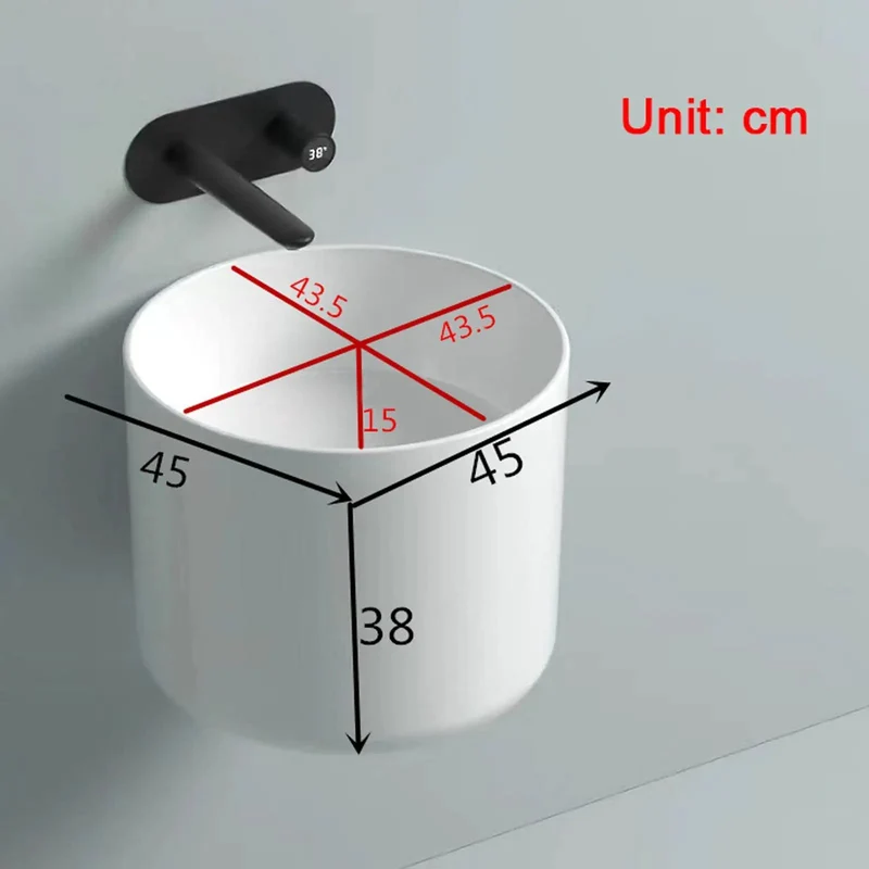 Sleek White Ceramic Vessel Sink For Wall Mounted Bathroom Setup Featuring No Sweat Installation And A Slick Modern Profile With Top Shelf Porcelain Finish That Gives Your Restroom A Major Glow Up Everyday