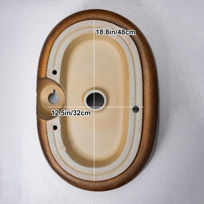 Dope Retro Oval Ceramic Vessel Sink For Above Counter Bathroom Vanity With Hella Slick High Gloss Glaze And Easy Wipe Down Routine That Slays Any Modern Hotel Or Home Decor Plan