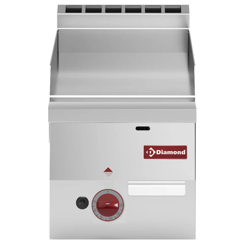 Professionelle Gas-Griddleplatte , Glatte Hartchrom-Oberfläche , 300 mm, G60/PLCD3T-N