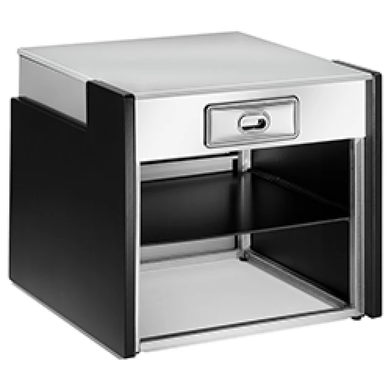 Kassentisch aus Edelstahl , 100 cm breit, FCT-1000/G8