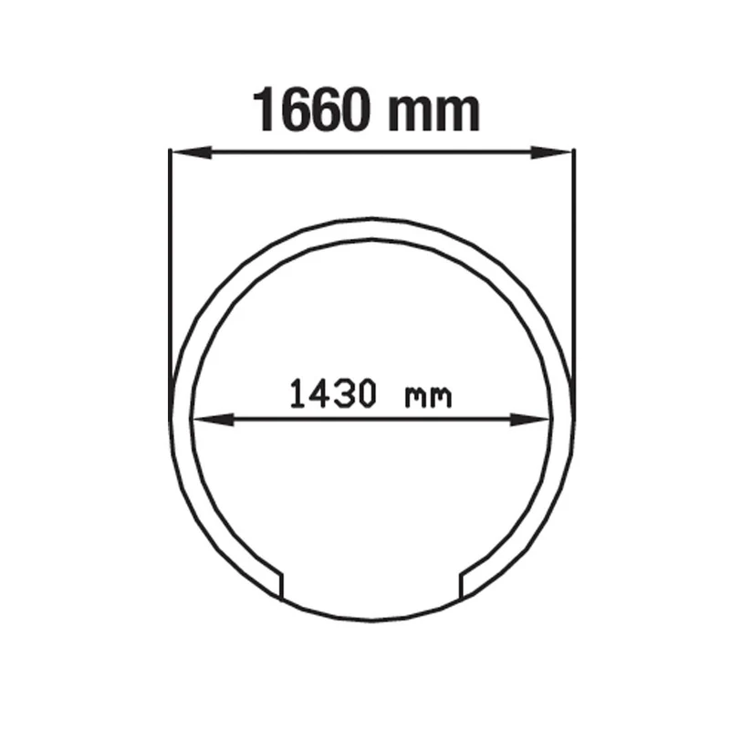 Profi Pizza-Holzofen Ø 145 cm , Bausatz für 8-10 Pizzen, FBK-1450