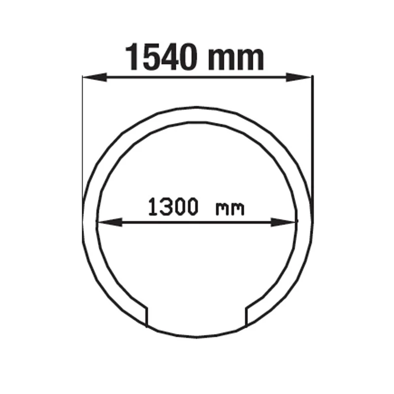 Professioneller Pizza-Holzofen Ø 110 cm , Kuppelofen vormontiert, FBK-1100/MONT