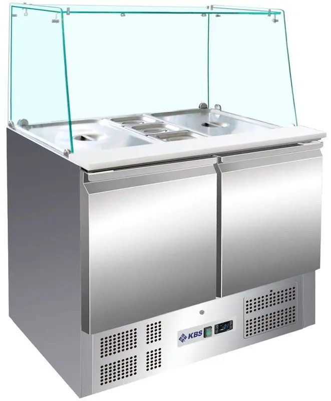 Saladette gerader Glasaufbau KBS 908