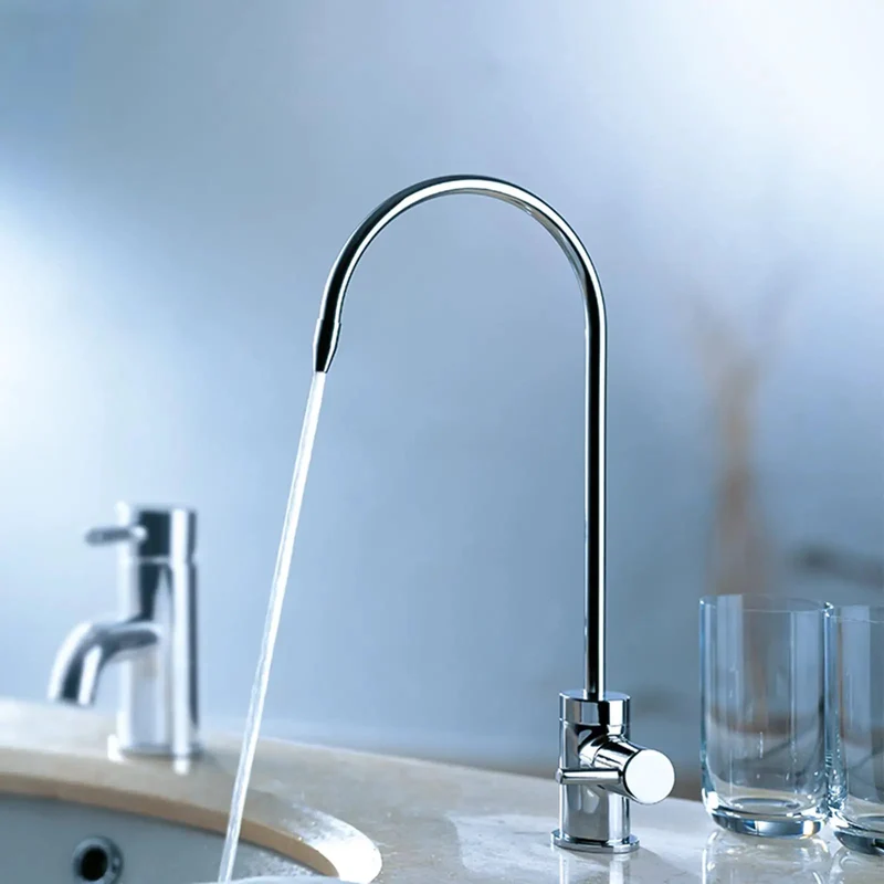 Top Shelf Solid Brass Kitchen Faucet With Pure Water Tap And Ceramic Filter Cartridge Single Lever Sink Mixer Built Different For Rust Proof Reliability And Smooth As Butter Operation Guaranteed