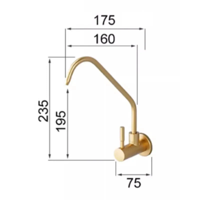 Top Notch Stainless Steel Filtered Drinking Water Faucet For Kitchen Sink Rapid Install One Quarter Inch Inlet Pure Water Tap No Hassle Setup Heavy Duty Build