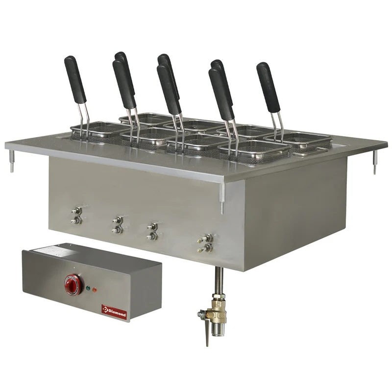 Elektrischer Einbau-Pastakocher, 40 Liter – 9 kW Leistung, EDI/CP7