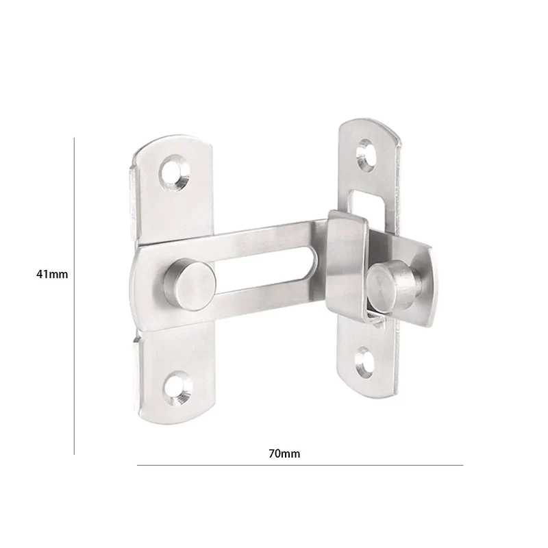 Rock Solid Heavy Duty Stainless Steel Barn Bolt Spring Latch Right Angle Design For Secure Sliding Gate Cabinet Door Protection Weatherproof Outdoor Garage Setup