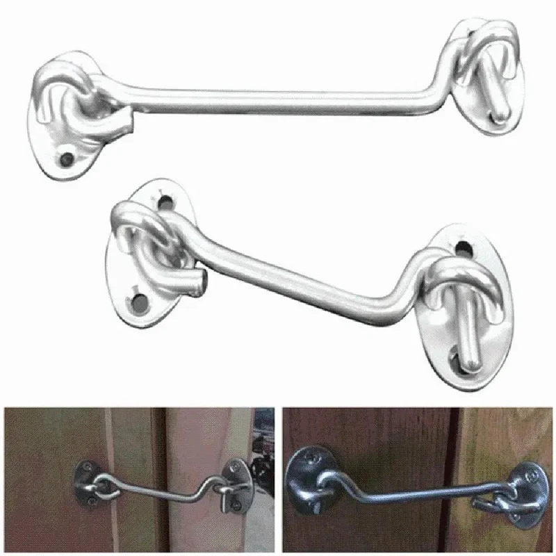 Heavy Duty Snap Latch Hook For Yard Gate And Storage Shed With Snag Free Push Button Design For Tough As Nails Home Security And Pet Proof Door Lockdown Setup Plus All Weather Steel Build