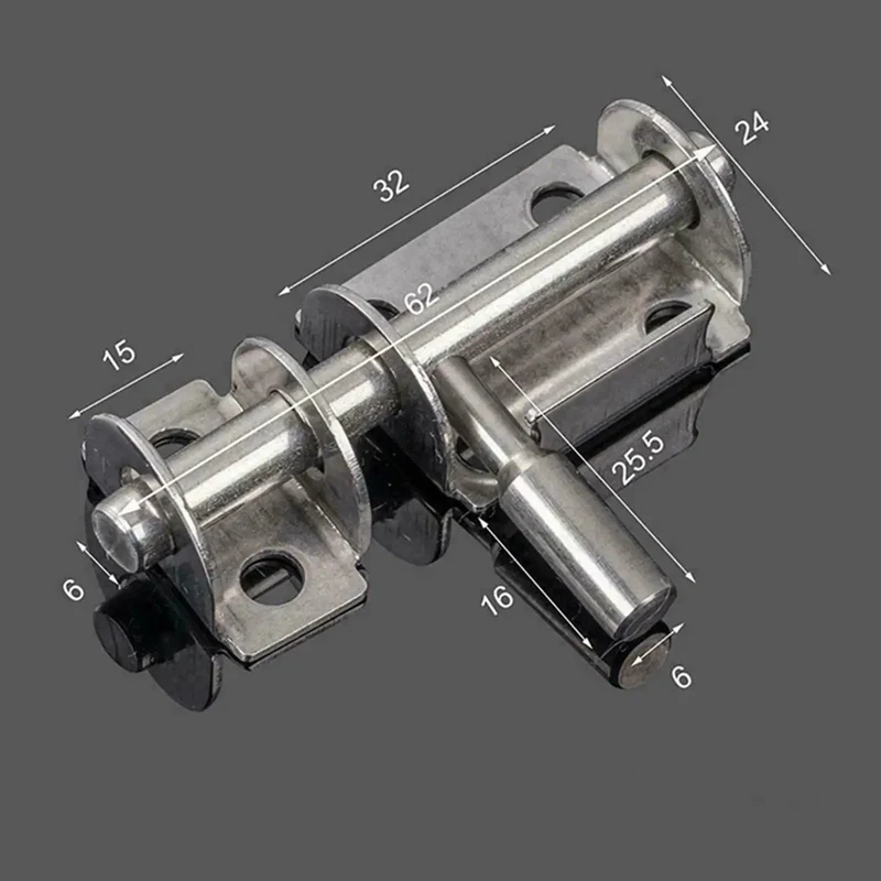Heavy Duty Stainless Steel Sliding Bolt Lock And Gate Latch For Interior Doors Cabinets And Kennels Featuring Thickened Panel And Built Tough Slide Bolt Security