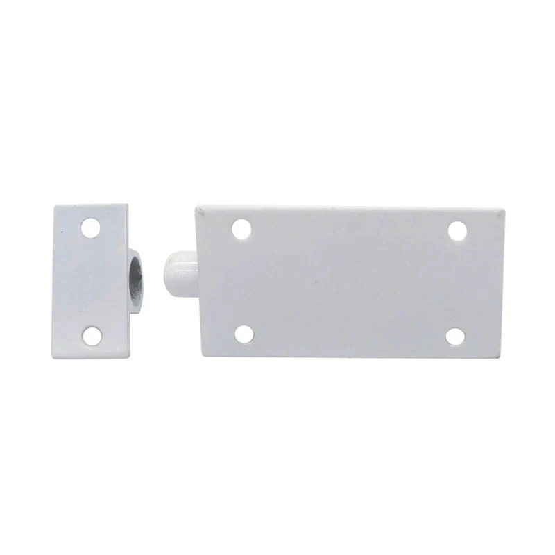 Premium White Barrel Bolt Door Latch Heavy Duty Anti Rust Security Lock For Garden Gates Hassle Free No Sweat Setup Zero Skill Snap Assembly Rock Solid Build For Tight Secure Protection