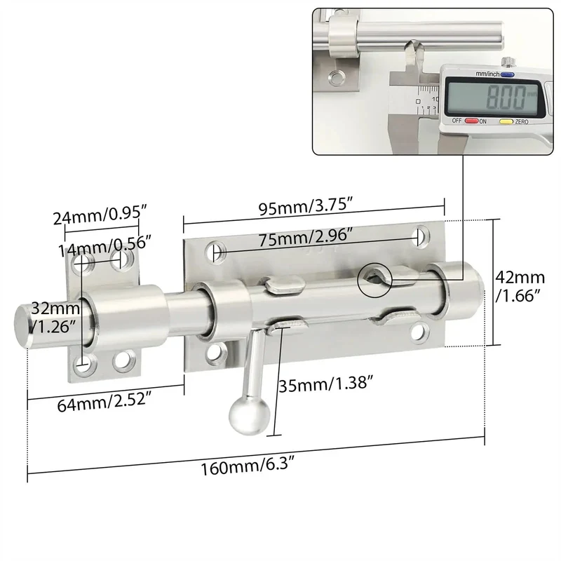 Rock Solid Garden Gate Lock And Stainless Steel Bolt With Slick Brushed Nickel Finish For Hardcore Outdoor Yard Security And No Fuss Wooden Fencing Setup Featuring Tight Grip Operation And Smooth Slide Mechanism