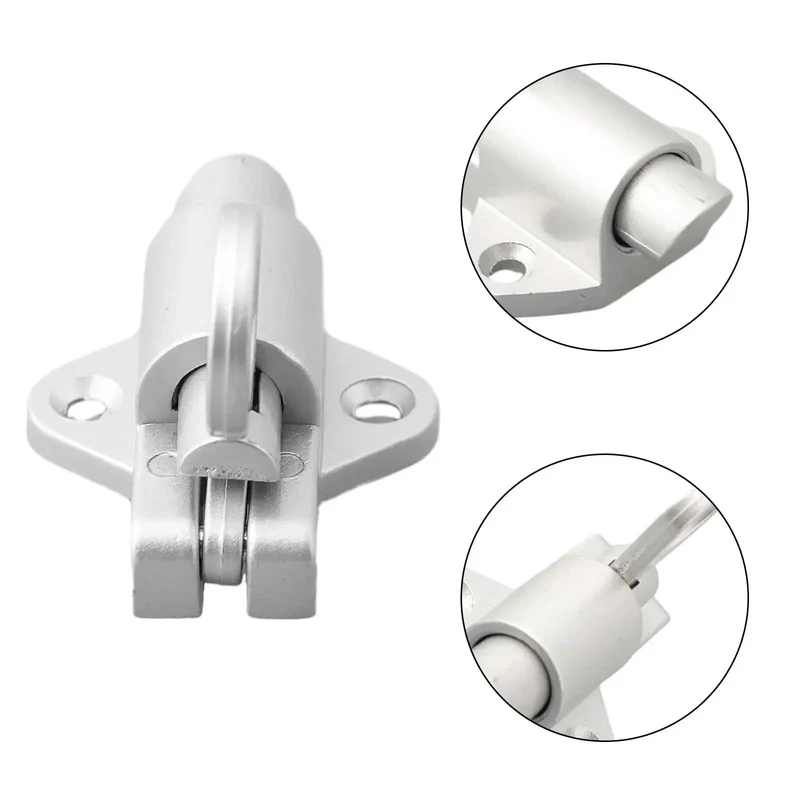Heavy Duty Self Closing Aluminum Door Latch With Strong Spring Action Snaps Shut Dead Tight For Secure Gate Hardware Easy No Sweat Setup Smooth Glide Operation Durable Aluminum Gear Real Deal Protection