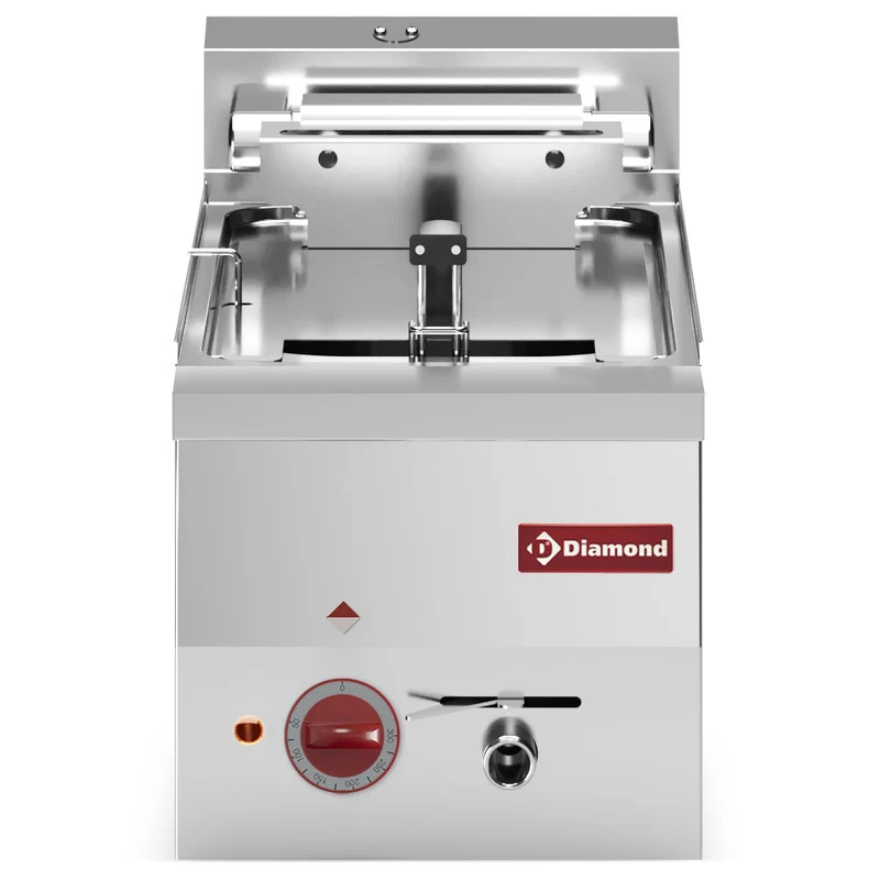 Profi Elektro-Fritteuse 10 Liter , Tischgerät aus Edelstahl, E60/F10-3T-N