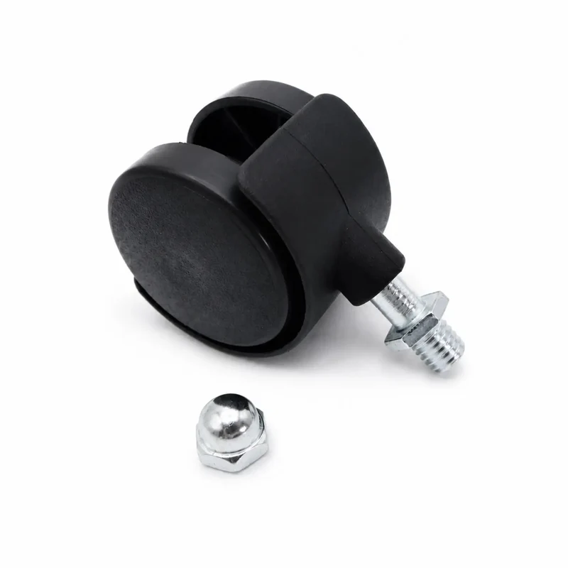 Butter Smooth Plastic Swivel Casters With Brakes Two Piece Set Glides Effortlessly On Tile And Carpet And Laminate Replaces Broken Feet For Oil Radiators