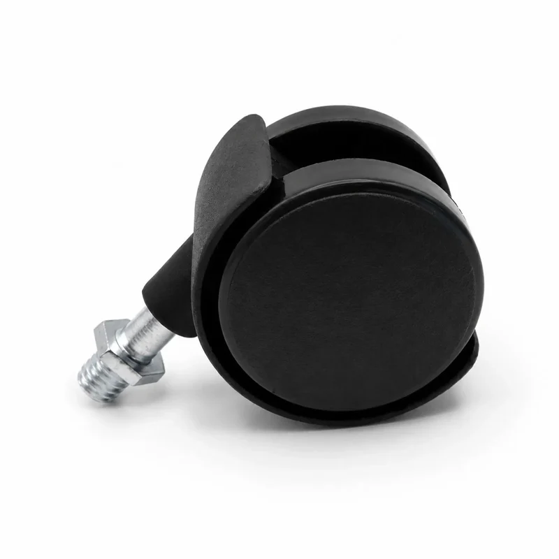 Butter Smooth Plastic Swivel Casters With Brakes Two Piece Set Glides Effortlessly On Tile And Carpet And Laminate Replaces Broken Feet For Oil Radiators