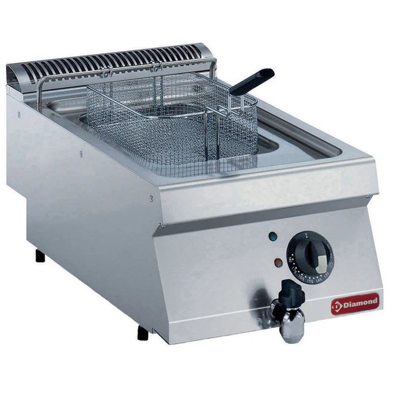 Profi Tisch-Fritteuse elektrisch , 7 Liter , Kaltzone, E17/F74T-230/3--N