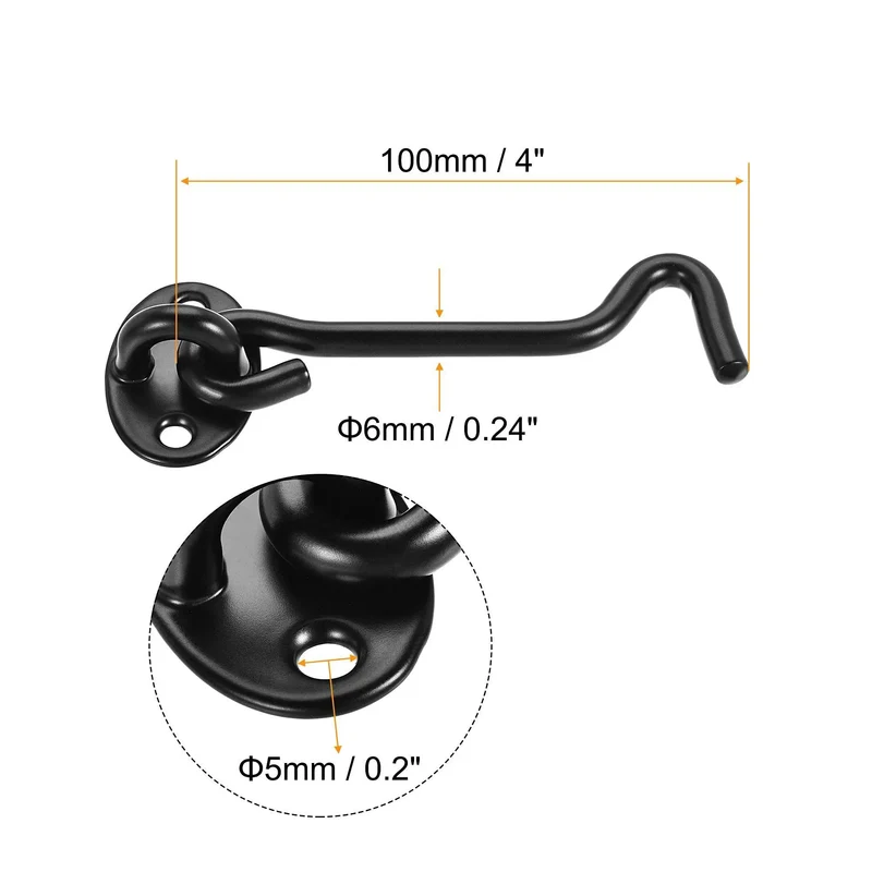 Top Shelf Gate Hook Latch With Rock Solid Spring Catch That Locks It Down Tight For Your Door Or Window Includes All Mounting Screws Because Its A Dang Good Wind Proof Lockdown Solution For Cabin And Shed Projects