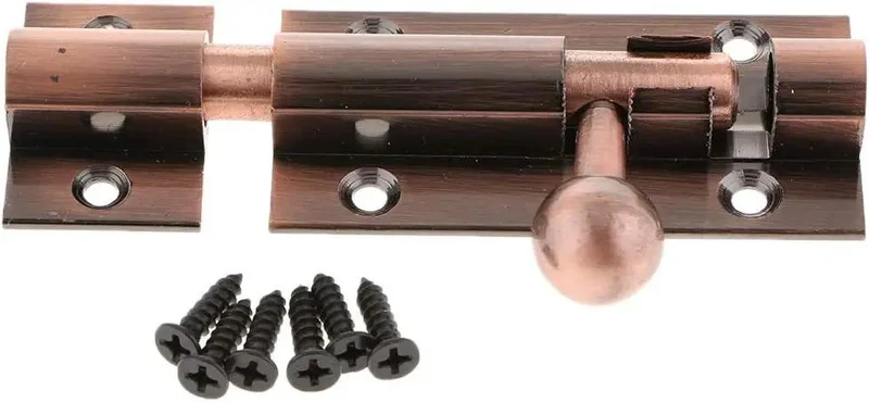 Rugged Sliding Barrel Bolt Door Lock With Heavy Duty Gate Latch For Secure Shed Entry No Sweat Install And Solid Alloy Body Built Different Tough As Nails Outdoor Security