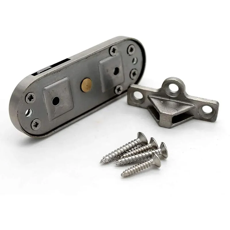 Heavy Duty Stainless Steel Sliding Door Lock And Barn Gate Hasp Latch For Secure Shed Privacy Bolt Built Tough As Nails With Foolproof Design And Smooth Operation Hardware Included