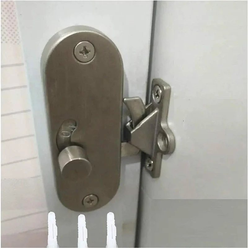 Heavy Duty Stainless Steel Sliding Door Lock And Barn Gate Hasp Latch For Secure Shed Privacy Bolt Built Tough As Nails With Foolproof Design And Smooth Operation Hardware Included