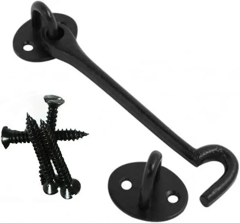 Built Like A Tank Stainless Steel Cabin Hook And Eye Latch For Gate Door Barn Shed Window Privacy Lock Heavy Duty Secure Fastener Keeps Your Exterior Spot Locked Down Tight Real Solid Forever