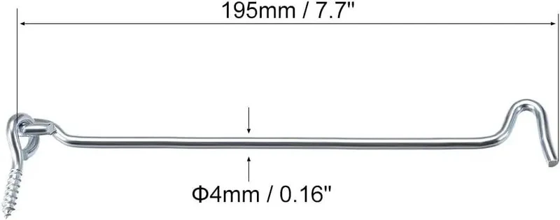 Hella Durable Galvanized Steel Swivel Hook Latch For Wooden Doors And Windows With Secure Snap Lock Closures Easy Peasy Install Top Tier Hardware For Your DIY Creations