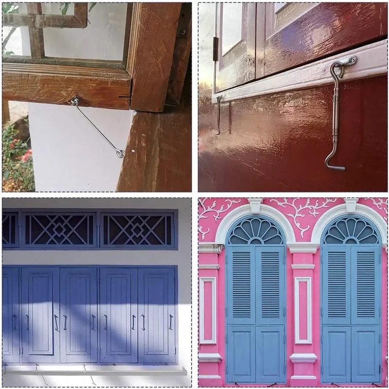 Hella Durable Galvanized Steel Swivel Hook Latch For Wooden Doors And Windows With Secure Snap Lock Closures Easy Peasy Install Top Tier Hardware For Your DIY Creations