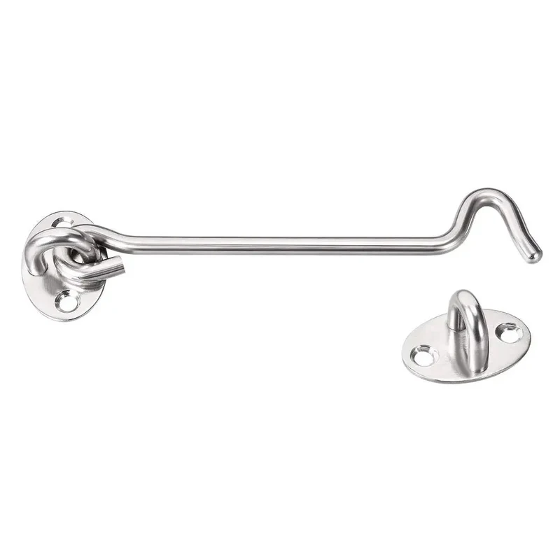 Heavy Duty Stainless Steel Hook And Snap Latch Secure Your Setup For Gate Door Window And Trailer Cabinet With Rugged Lock Windproof Security Comes With Screws Built Solid