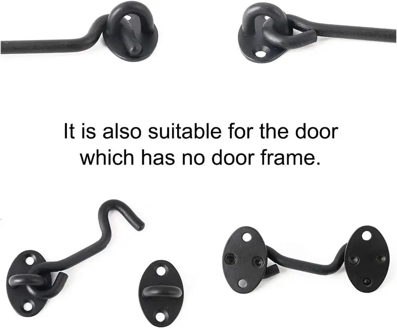 Top Shelf Stainless Steel Gate Hook And Eye Latch Hardware Kit With Complete Screw Bundle For Indoor Door Window Shed Barn Security Fittings That Delivers Badass Strength Daily