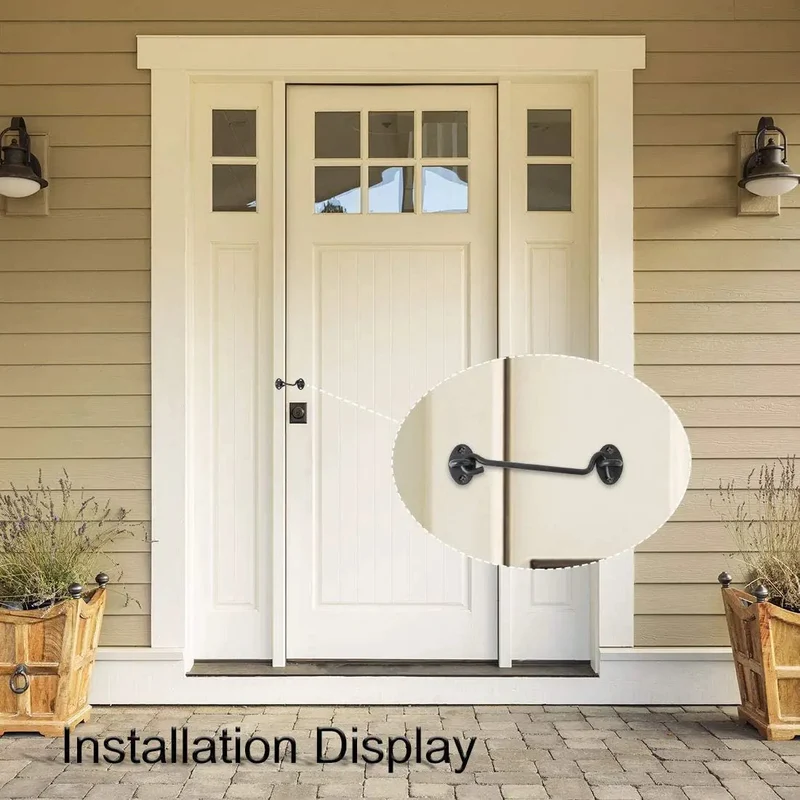 Stainless Steel Gate Hook And Eye Latch With Tough As Nails Build For Barn Doors Cabinet Windows And Outdoor Sheds Rustproof Hardware That Snaps Right Into Place And Keeps Your Setup Secure Through Any Season Or Storm