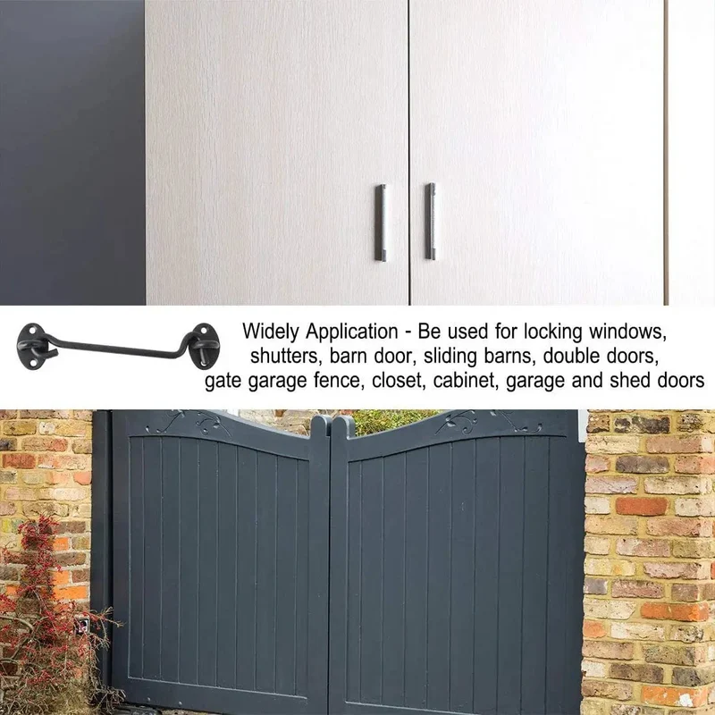 Stainless Steel Gate Hook And Eye Latch With Tough As Nails Build For Barn Doors Cabinet Windows And Outdoor Sheds Rustproof Hardware That Snaps Right Into Place And Keeps Your Setup Secure Through Any Season Or Storm
