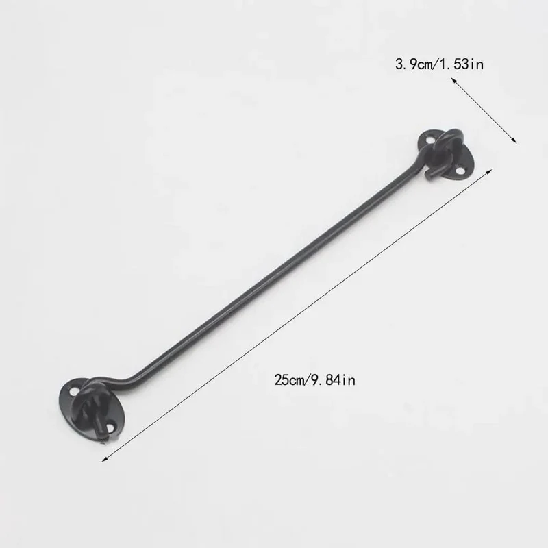 Heavy Duty Stainless Steel Hook And Eye Latch For Gate Barn Door Deadbolt Lock Rock Solid Corrosion Resistant Shed Gate Hardware Zero Hassle Assembly