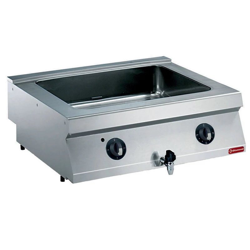 Bain-Marie Elektro-Tischgerät GN 2/1 für 150 mm Behältertiefe, E17/BM8T-230/3--N
