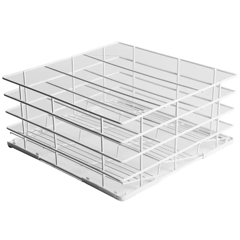Gläserkorb 400x400 mm , für Gläser bis Ø 110 mm , Rilsan-beschichtet, DVR-43/110