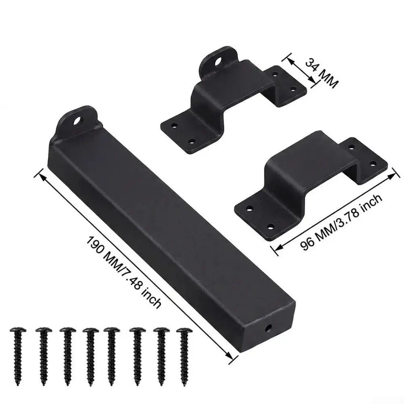 Badass 7.5 Inch Slide Bolt Gate Latch Padlockable Heavy Duty Thickened Carbon Steel Security Hardware For Outdoor Fences And Farm Gates Locks Dead Tight Every Damn Time