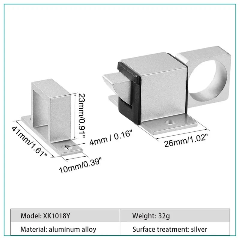 Heavy Duty Spring Latch Auto Close Door Lock In Slick Silver Aluminum Build For Hotels Offices And Secure Gates Easy Snap Install No Bells Or Whistles Just Rock Solid All Day Performance