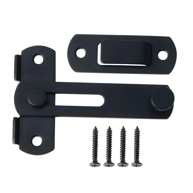 Rugged Black Stainless Steel Gate Latch For Sliding Doors And Wood Garden Sheds Built Tough To Keep Your Yard Secure With A Badass Grip And Hella Long Lasting Build