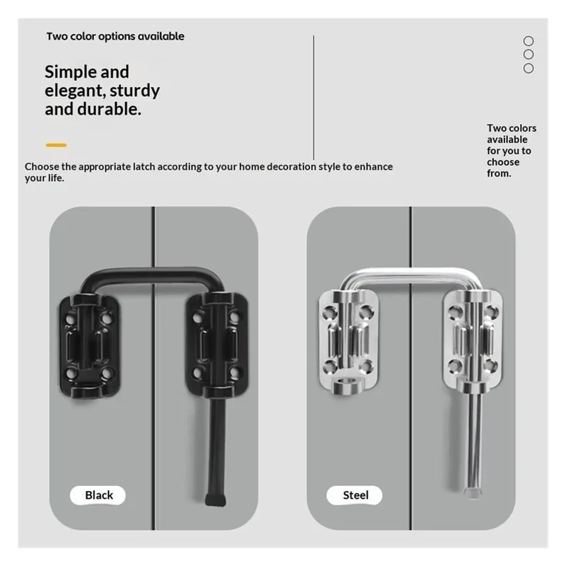 No Drill Fence Gate Latch Kit Clamps Tight To Iron Wood Or PVC Fences Dead Simple Setup Renters Friendly Zero Fuss Installation Works Great For Yards Barns And Quick Projects