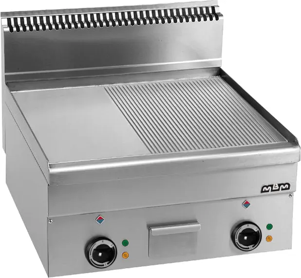 MBM Grillplatte ½ glatt und ½ gerillt 7,5 / 10,2 kW