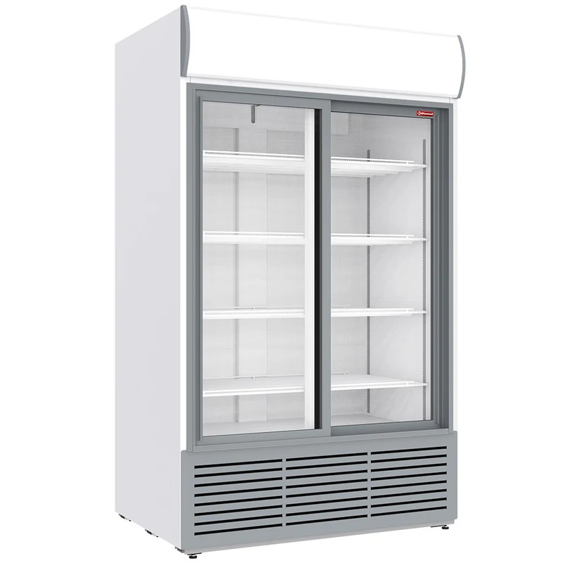 Getränkekühlschrank mit Leuchtdisplay , 1230 L , 2 Schiebetüren, DRK12-CW