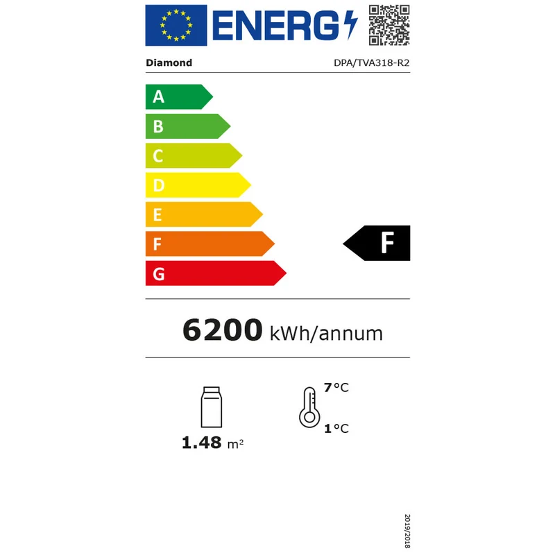 Buffetvitrine gekühlt , 5x GN 1/1 , 3 Etagen mit Umluftkühlung & Nachtrollo, DPA/TVA318-R2