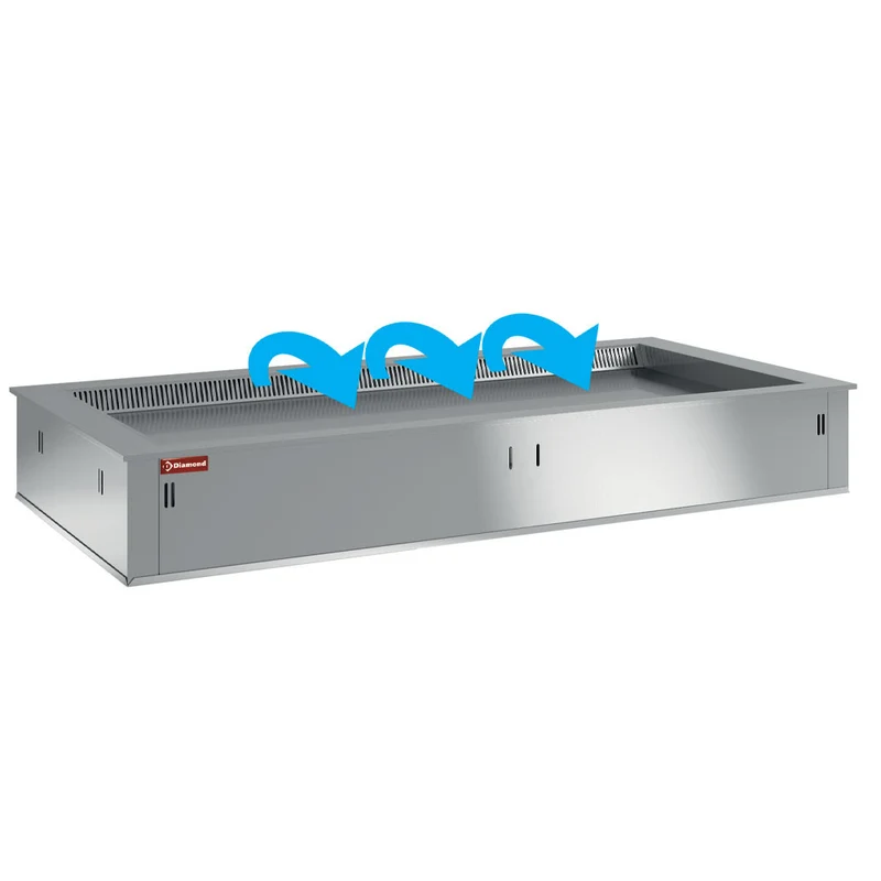 Umluft-Kühlwanne für 5x GN 1/1 , Zentralgekühlt, DPA/TRV18-S