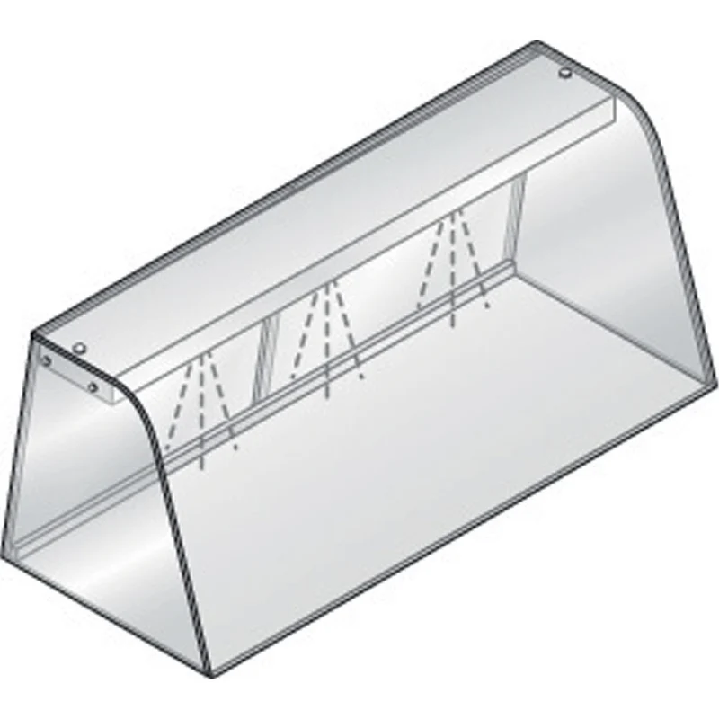 Aufsatzvitrine mit LED-Beleuchtung & Schiebetüren , 109 cm breit, DPA/SP12