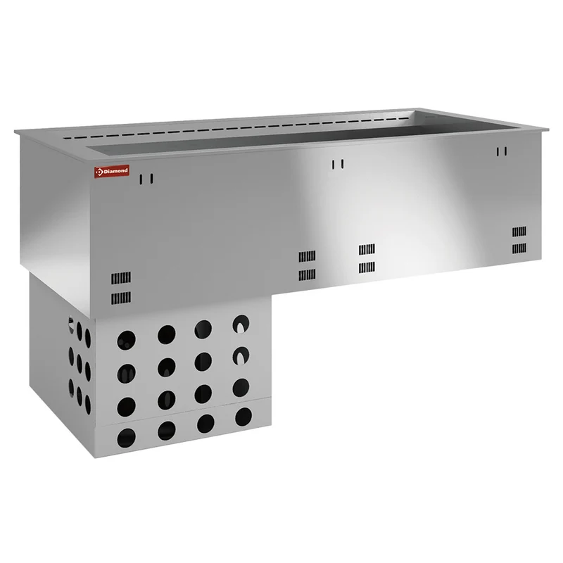 Umluft-Kühlwanne 3x GN 1/1 , Steckerfertig , Edelstahl, DPA/RCV12-R2