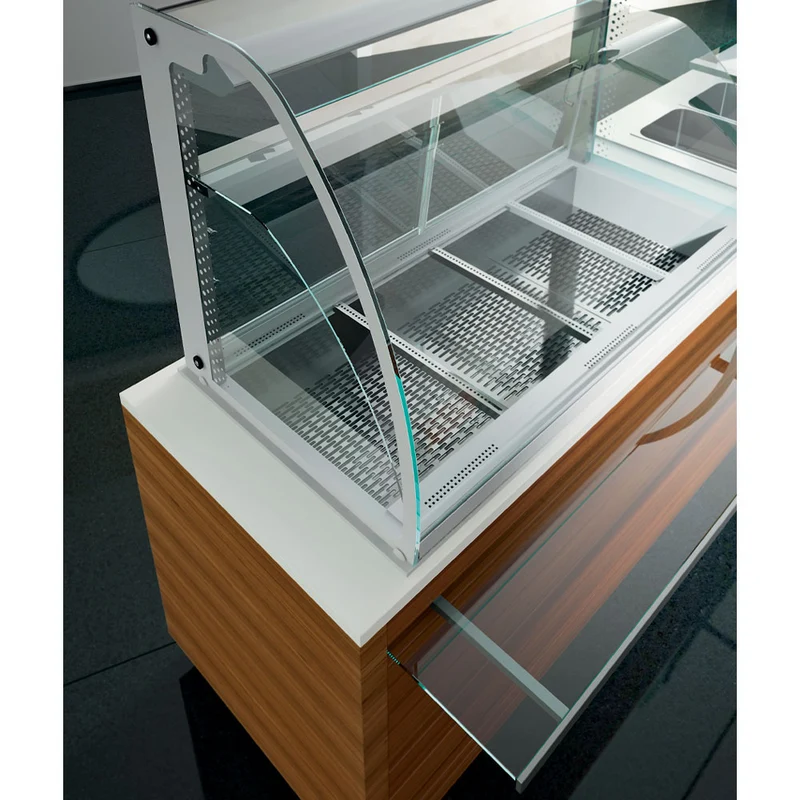 Profi Wärmevitrine 2x GN 1/1 , Befeuchtet & mit Umluftheizung, DPA/CVV08
