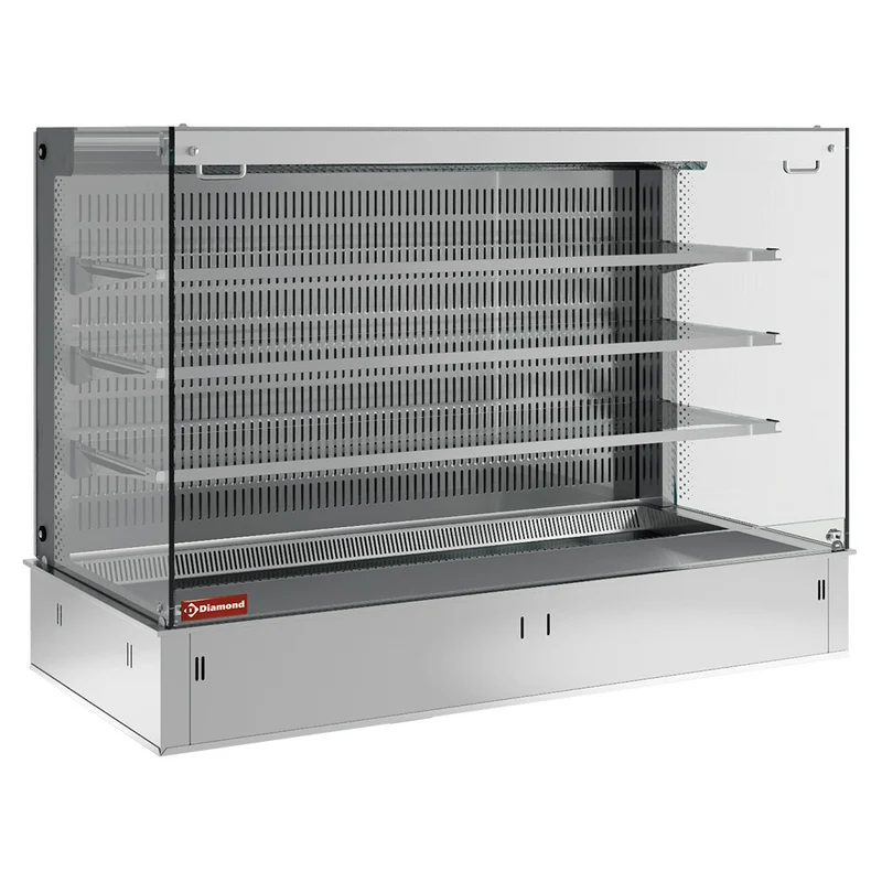 Offene Kühlvitrine mit Nachtrollo, 3 Ebenen für 3x GN 1/1, DPA/CTVA312-S